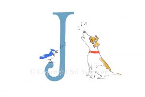 Story Letter Print J - Jammin' Jack and Jay